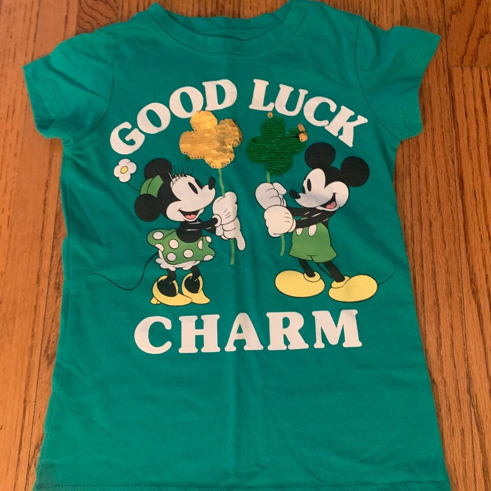 Disney Mickey & Minnie Green St. Patrick's Day T-shirt